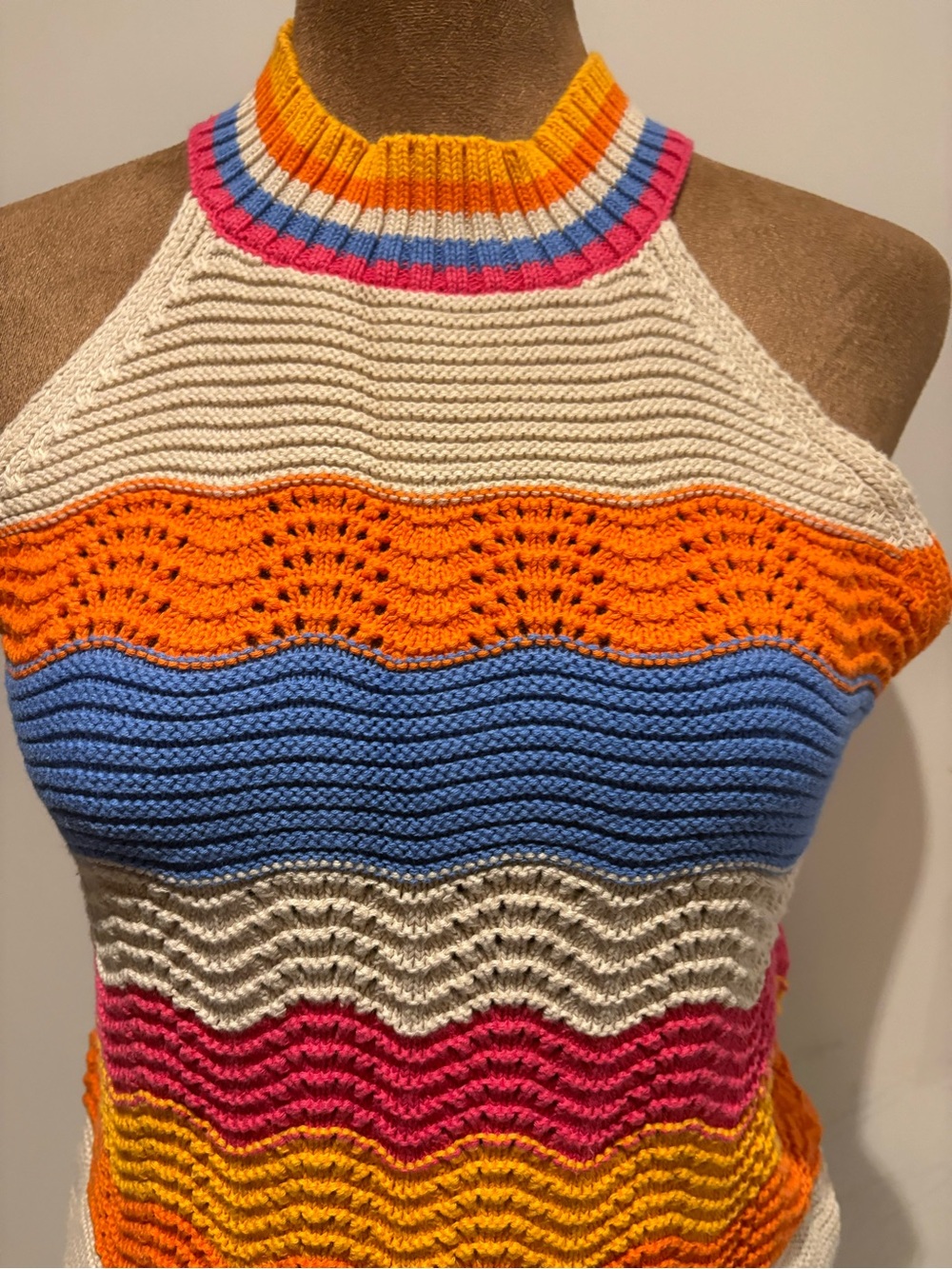 H&M Bright Orange Knit Crop Top - Picture 2 of 5